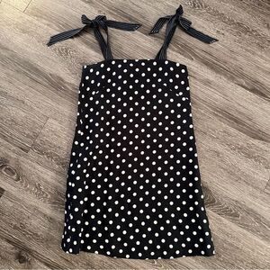 J. Crew Tie-Strap Polka Dot Dress